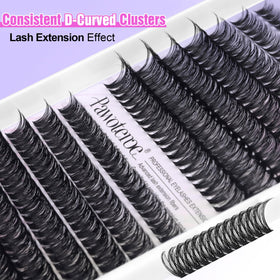 Pawotence Lash Clusters displayed on a makeup table