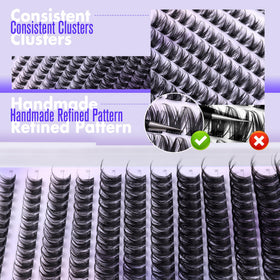 Pawotence Lash Clusters Kit contents laid out on a flat surface
