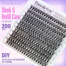 Pawotence Lash Clusters packaging showing 30D individual lashes