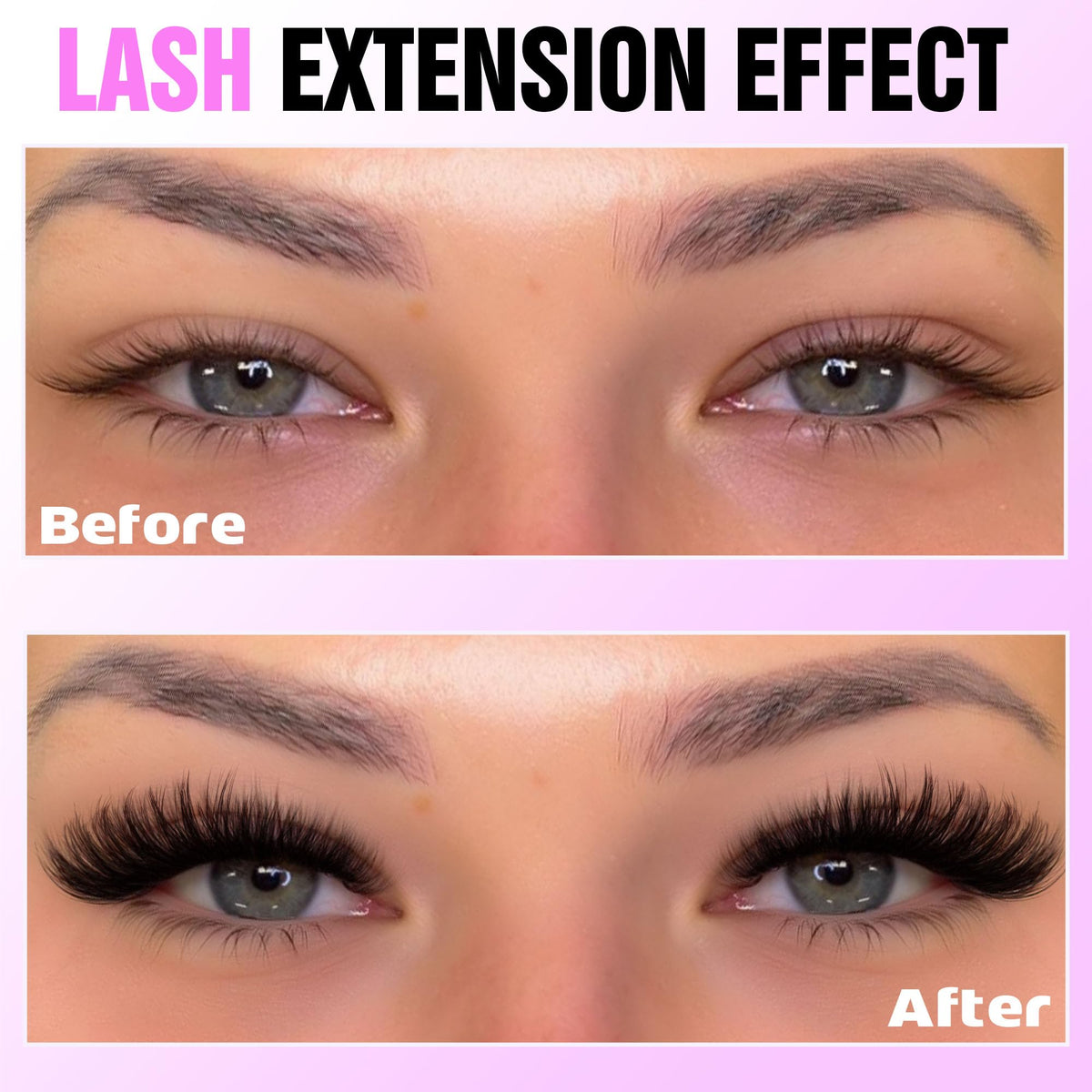 Pawotence Lash Clusters packaging with detailed label