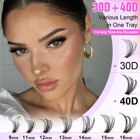 Pawotence Lash Clusters showing different lengths