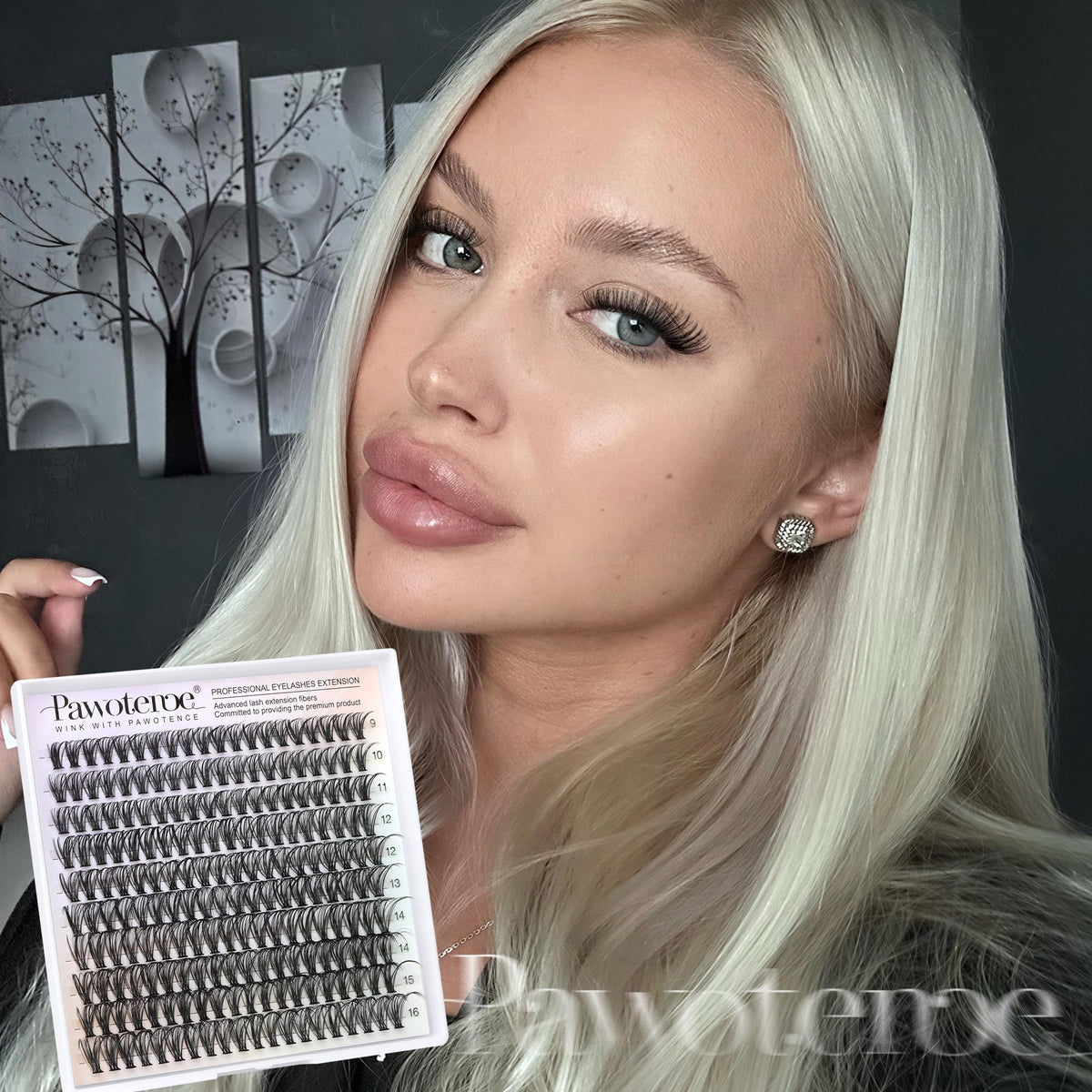 Pawotence Lash Clusters showing versatility in different styles