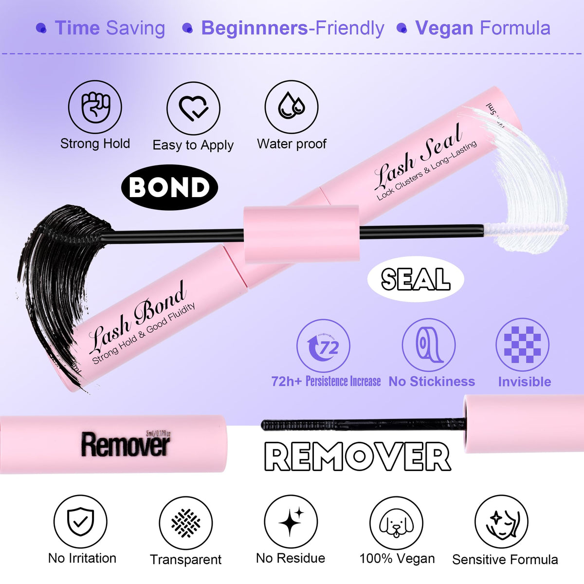 Pawotence Lash Extension Remover for easy lash removal