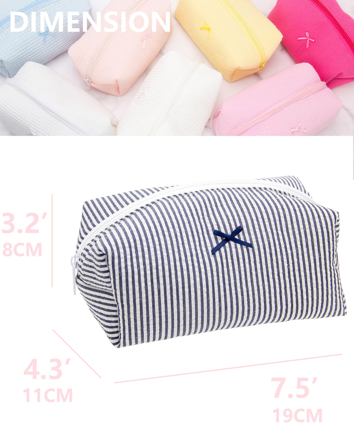 PAZIMIIK Cozy Makeup Bag interior with makeup items