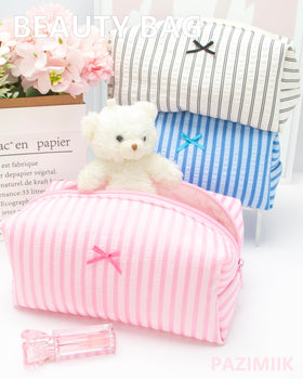 PAZIMIIK Cozy Makeup Bag lifestyle scene on a vanity