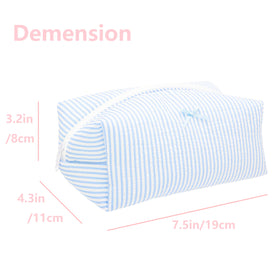 PAZIMIIK Cozy Makeup Bag open view with cosmetics inside
