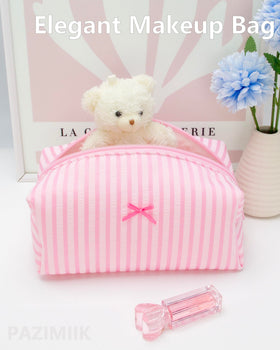 PAZIMIIK Cozy Makeup Bag wide base design for stability
