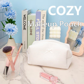 PAZIMIIK Cozy Makeup Bag with toiletries inside