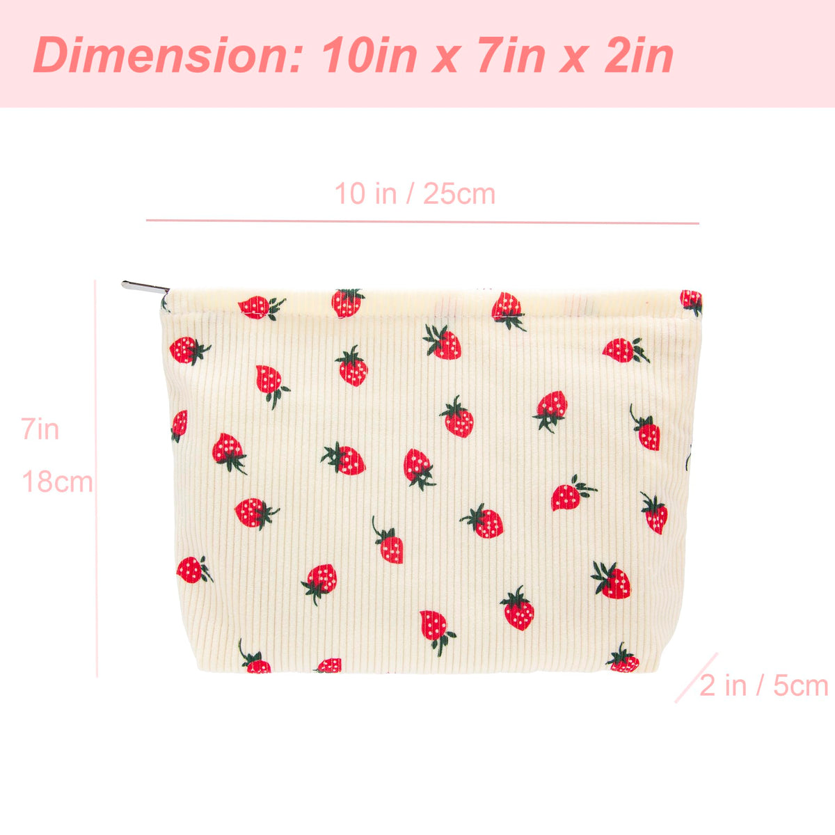 PAZIMIIK Flat Makeup Bag filled with cosmetics