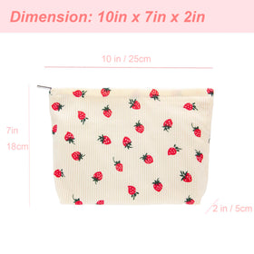 PAZIMIIK Flat Makeup Bag filled with cosmetics