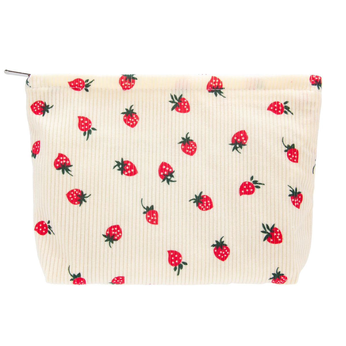 PAZIMIIK Flat Makeup Bag front view in Strawberry Beige