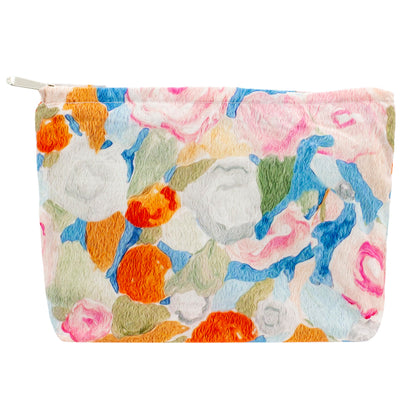 PAZIMIIK Flat Makeup Bag Garden Orange front view