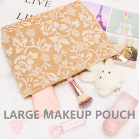 PAZIMIIK Flat Makeup Bag in a handbag