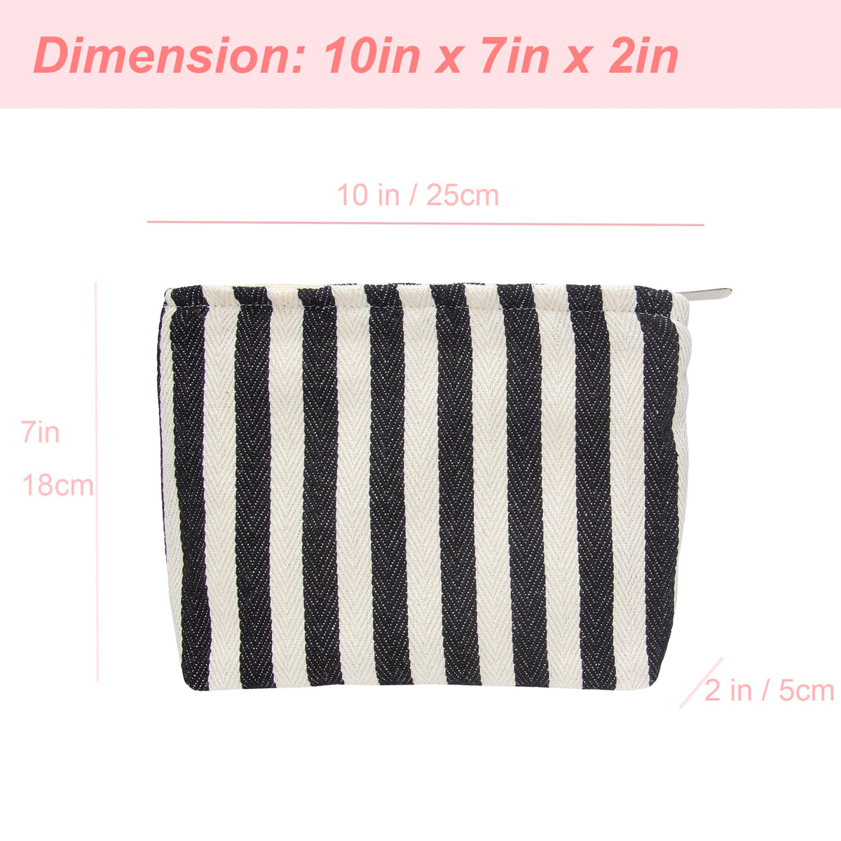 PAZIMIIK Flat Makeup Bag in a handbag for easy access
