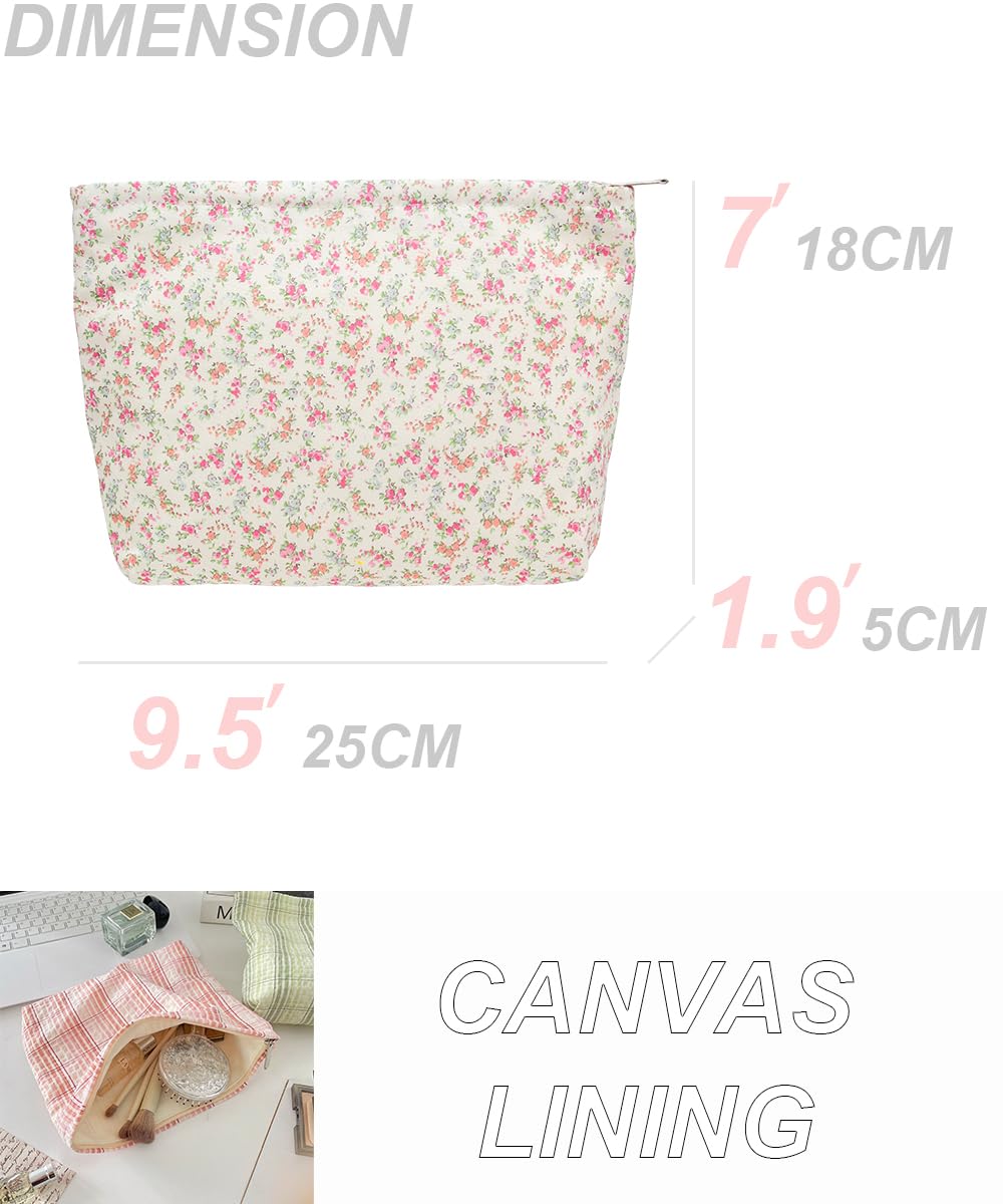 PAZIMIIK Flat Makeup Bag in a handbag for easy access
