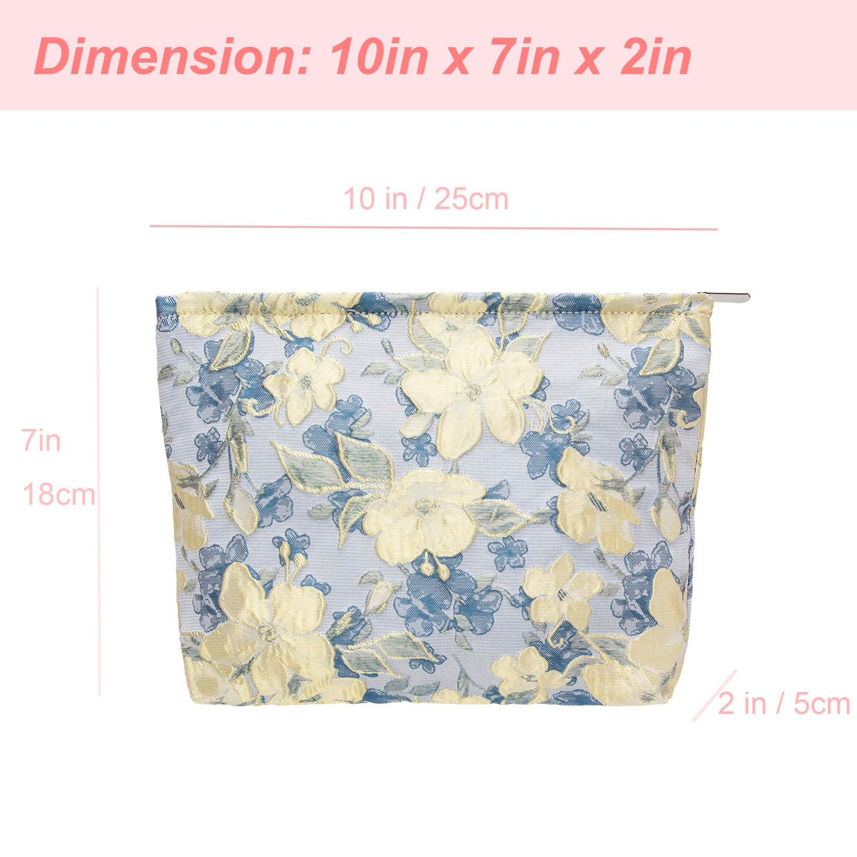 PAZIMIIK Flat Makeup Bag in use inside a handbag