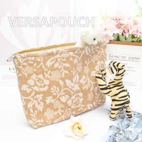 PAZIMIIK Flat Makeup Bag lifestyle scene with cosmetics