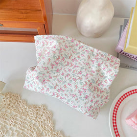 PAZIMIIK Flat Makeup Bag lifestyle shot on a table