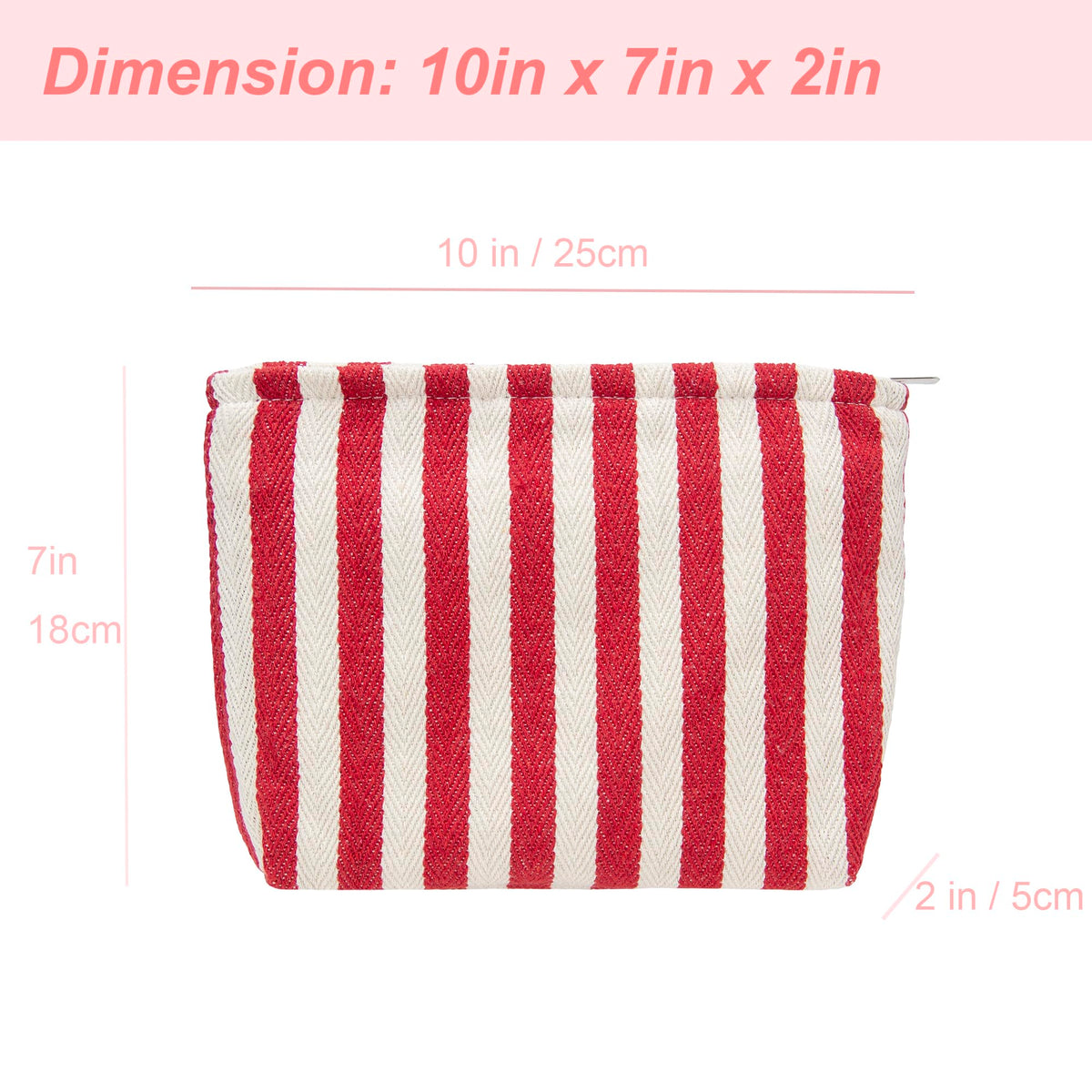 PAZIMIIK Flat Makeup Bag organized with cosmetics inside