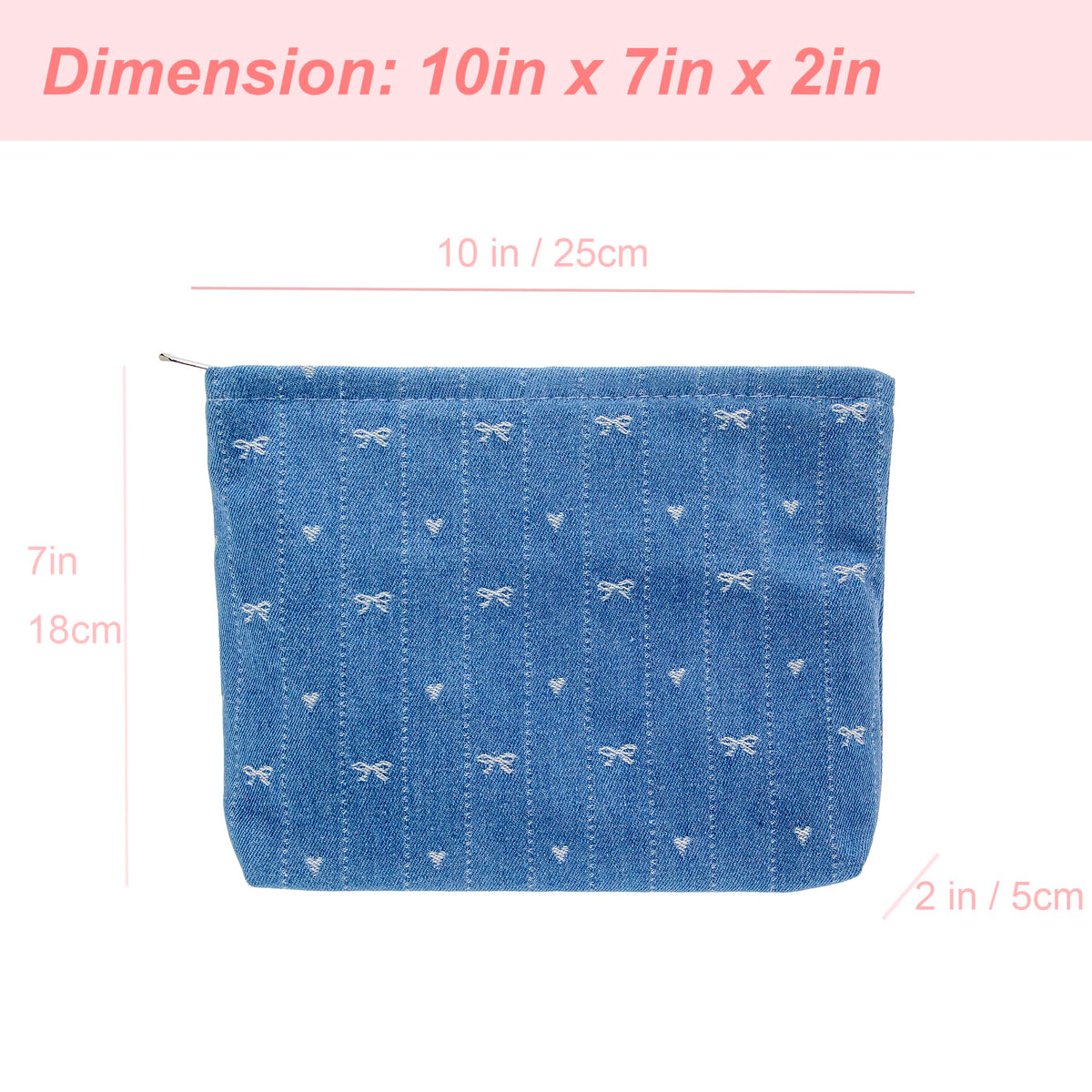 PAZIMIIK Flat Makeup Bag placed inside a handbag