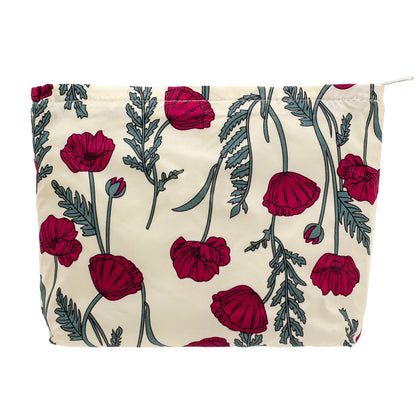 PAZIMIIK Flat Makeup Bag Poppy Beige front view