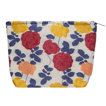 PAZIMIIK Flat Makeup Bag Rose Beige front view