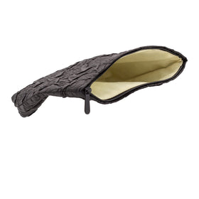 PAZIMIIK Flat Makeup Bag side view displaying slim profile