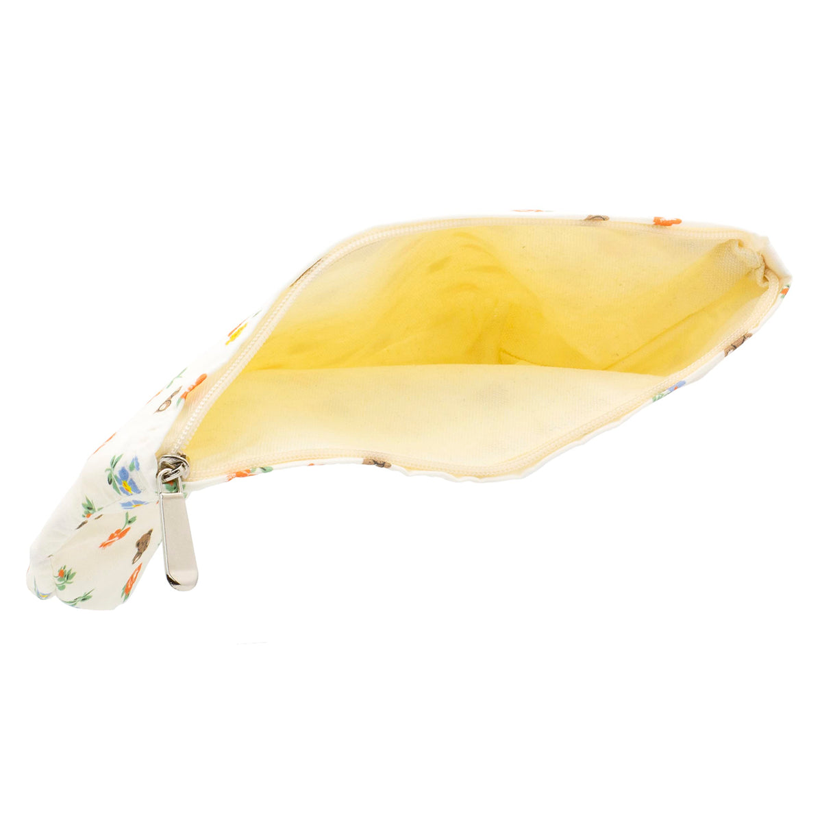 PAZIMIIK Flat Makeup Bag side view with zipper