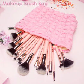 PAZIMIIK Flat Makeup Bag side view with zipper