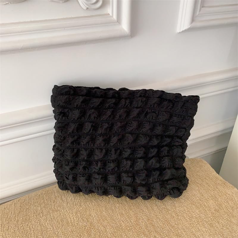 PAZIMIIK Flat Makeup Bag with various fabric styles