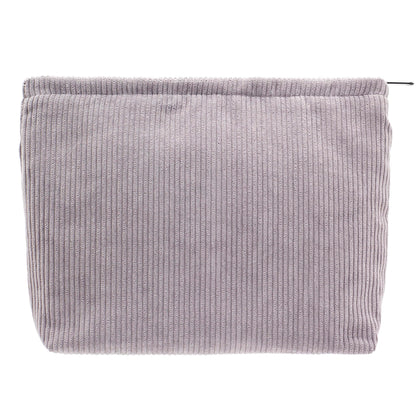 PAZIMIIK Large Zipper Makeup Bag front view in grey