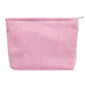 PAZIMIIK Large Zipper Makeup Bag in Pink front view