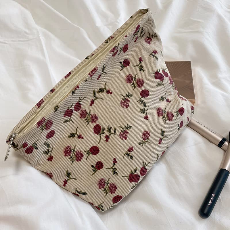 PAZIMIIK Makeup Bag dimensions on a flat surface