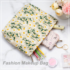 PAZIMIIK Makeup Bag displayed with beauty products
