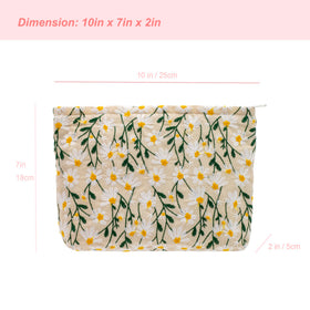 PAZIMIIK Makeup Bag in a travel setting with suitcase