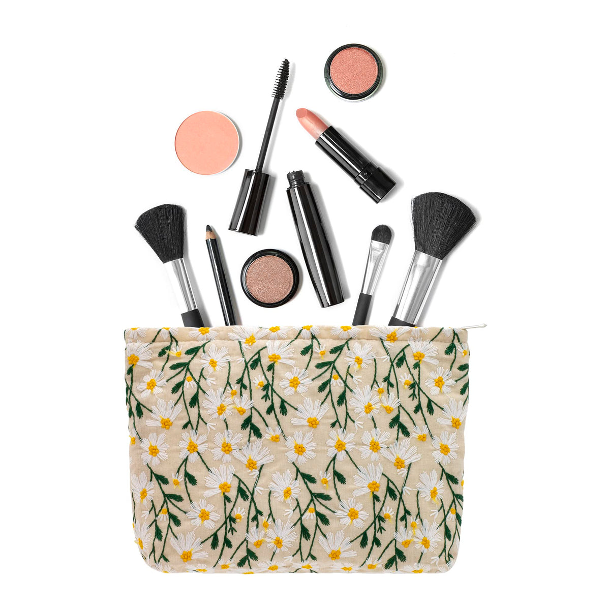 PAZIMIIK Makeup Bag on a table with accessories