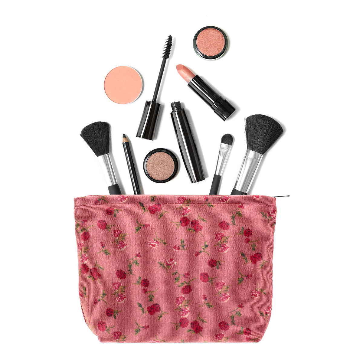 PAZIMIIK Makeup Bag side view displaying zipper detail