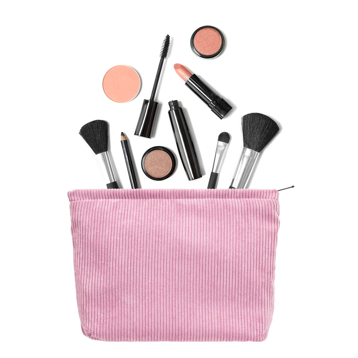 PAZIMIIK Makeup Bag side view with zipper detail