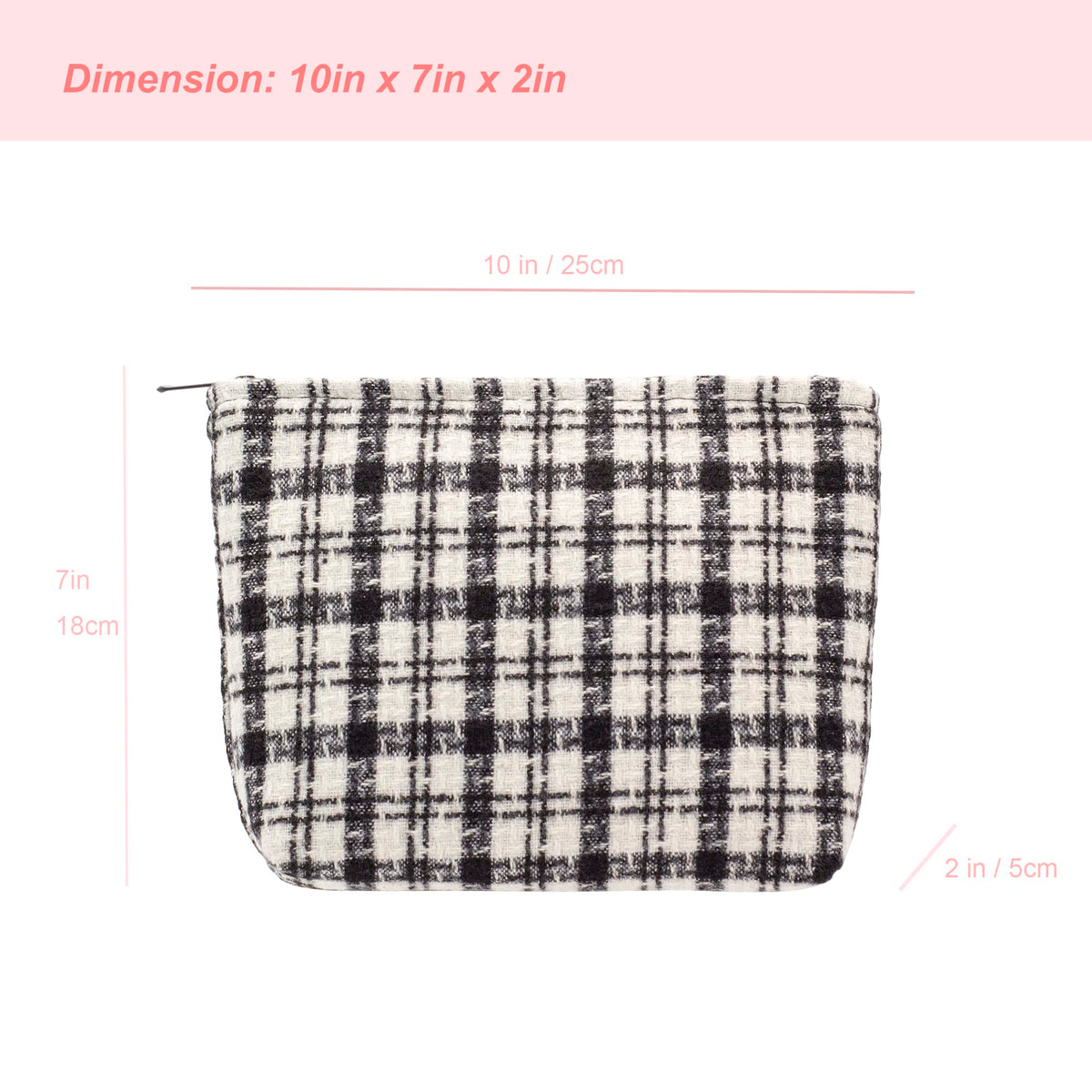 PAZIMIIK makeup bag with smooth zipper detail