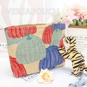 PAZIMIIK Slim Flat Makeup Bag in various fabric designs