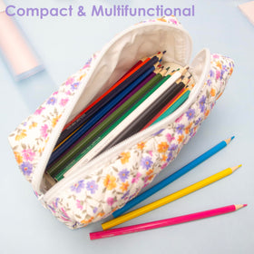 PAZIMIIK Small Quilted Makeup Bag in a handbag