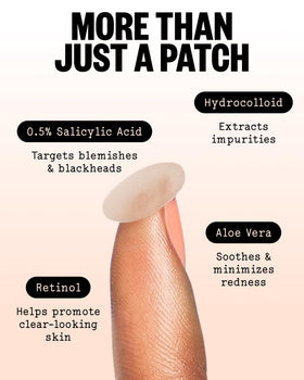 PEACE OUT Acne Healing Dots in use during sleep
