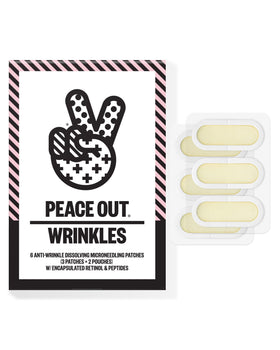 PEACE OUT Microneedling Wrinkle Patches front view packaging