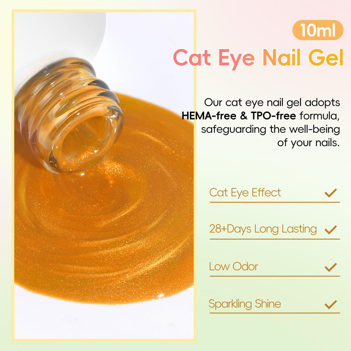 PEACECOLOR Cat Eye Gel Polish application with magnet