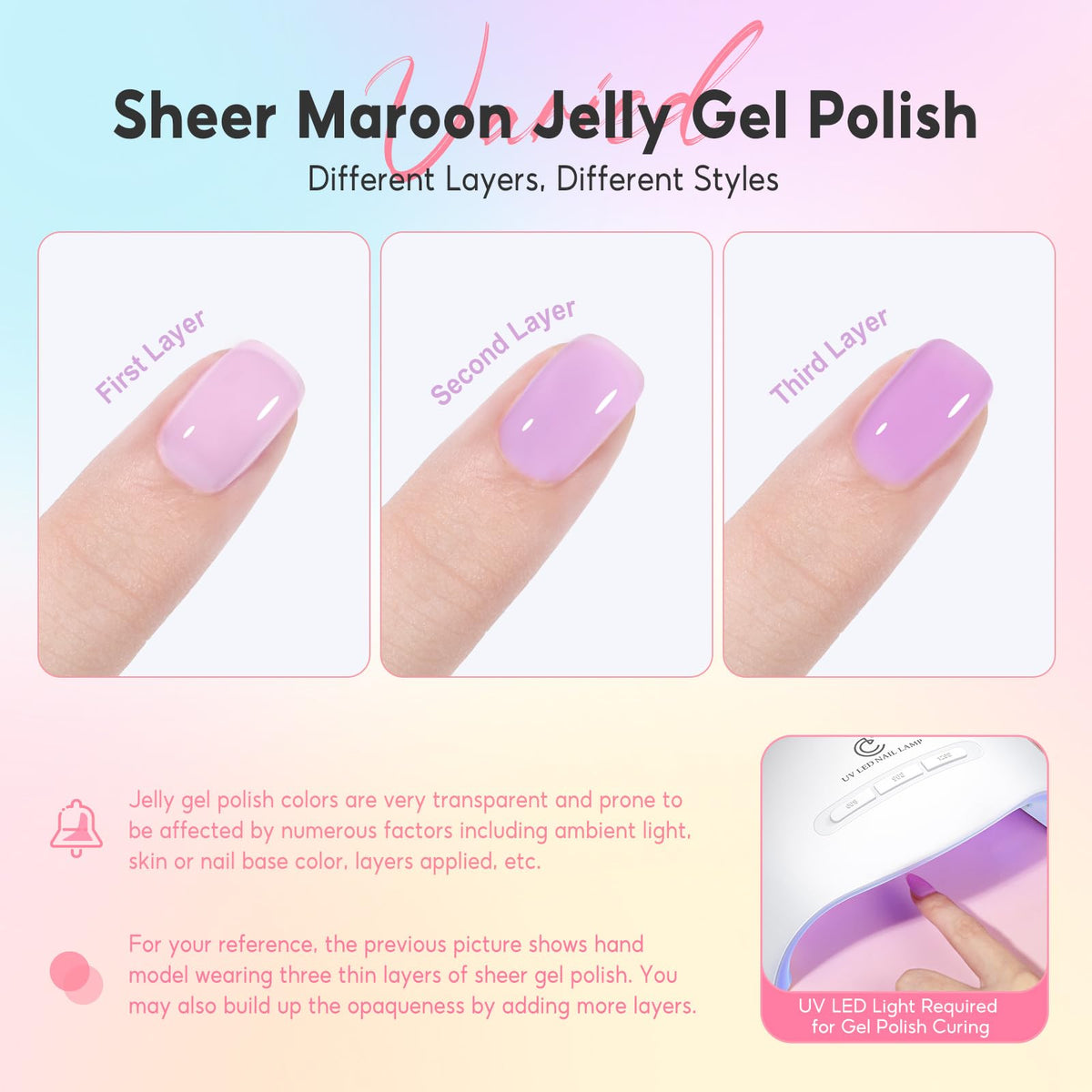 PEACECOLOR nail polish bottles with colour-coded labels