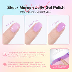 PEACECOLOR nail polish bottles with colour-coded labels