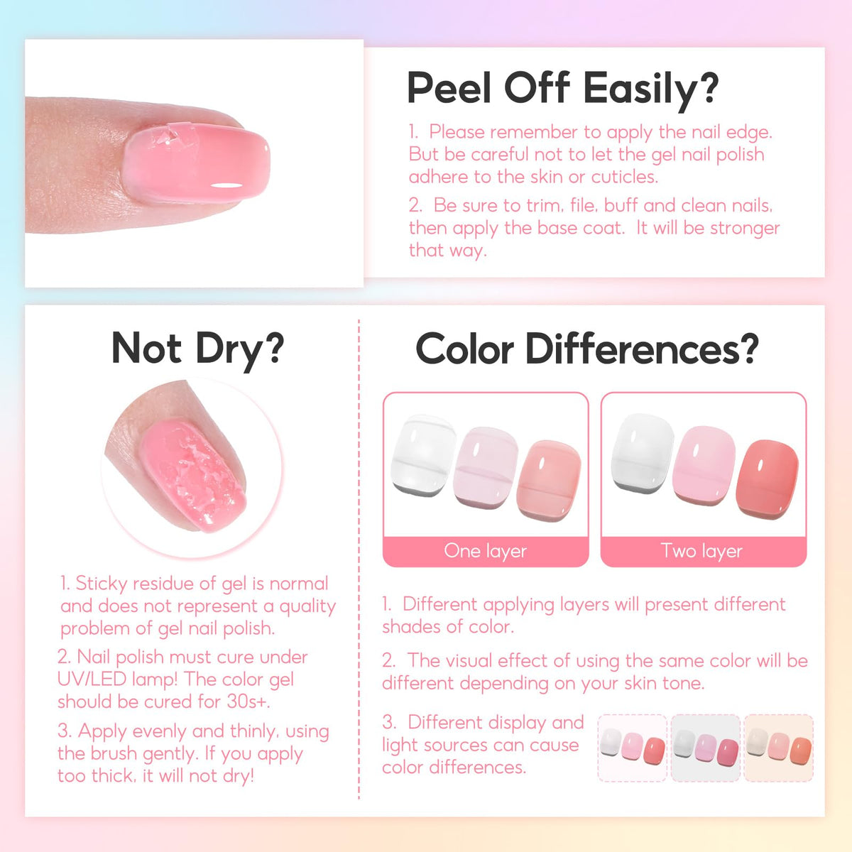 PEACECOLOR nail polish set packaging