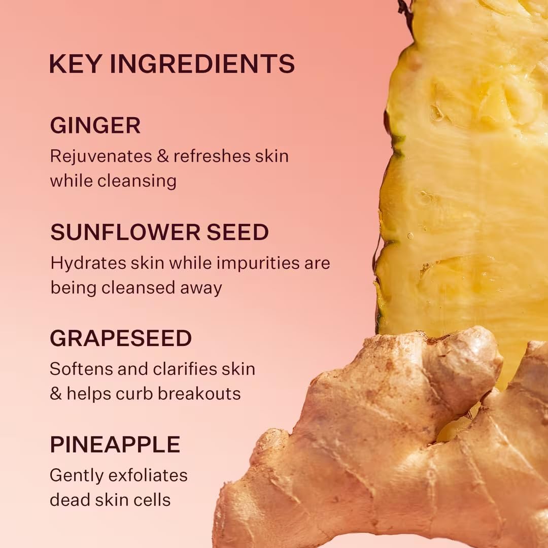 Peach & Lily Ginger Melt Oil Cleanser close-up of the bottle