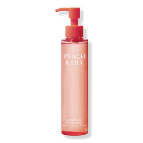 Peach & Lily Ginger Melt Oil Cleanser front view with packaging