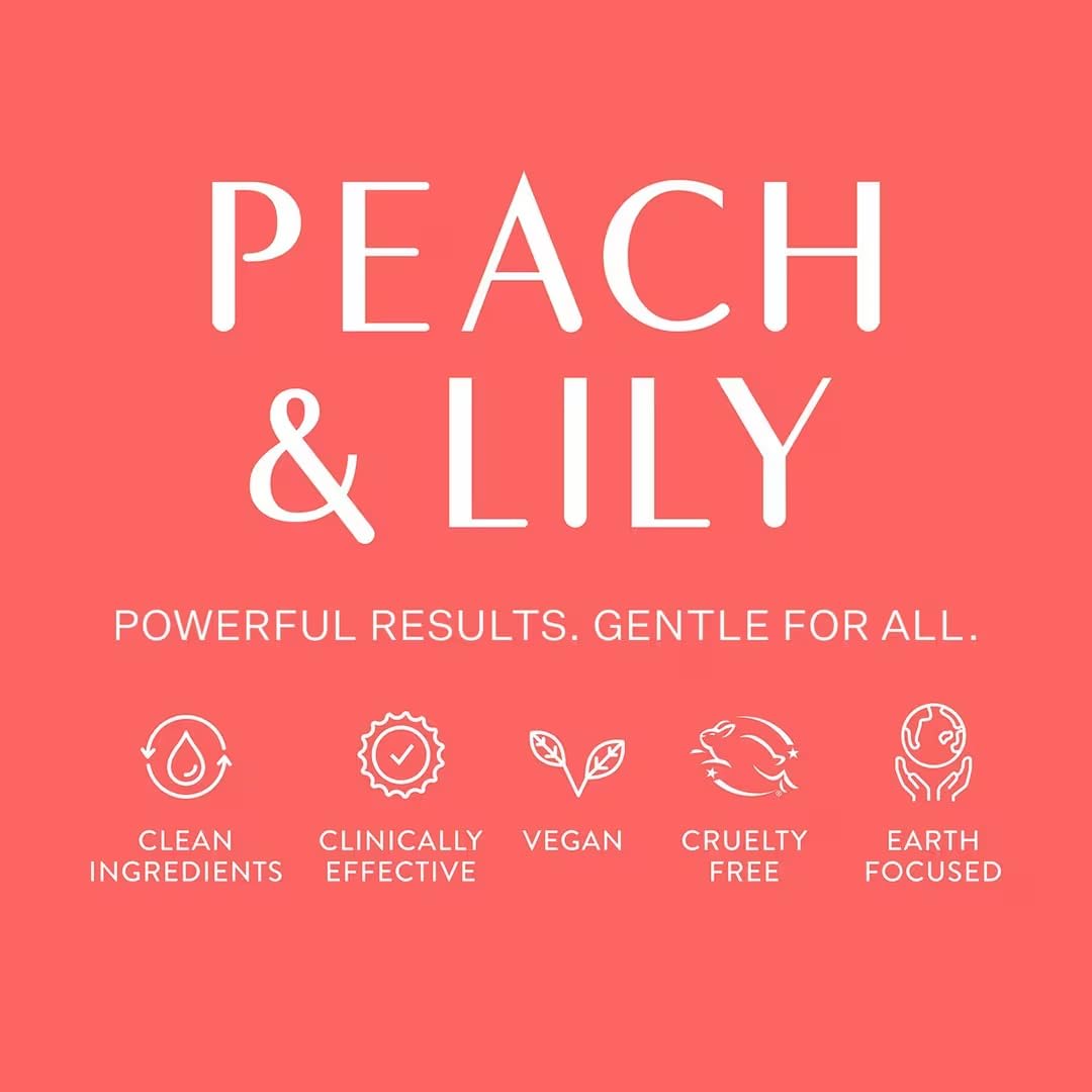 Peach & Lily Ginger Melt Oil Cleanser with a towel and water